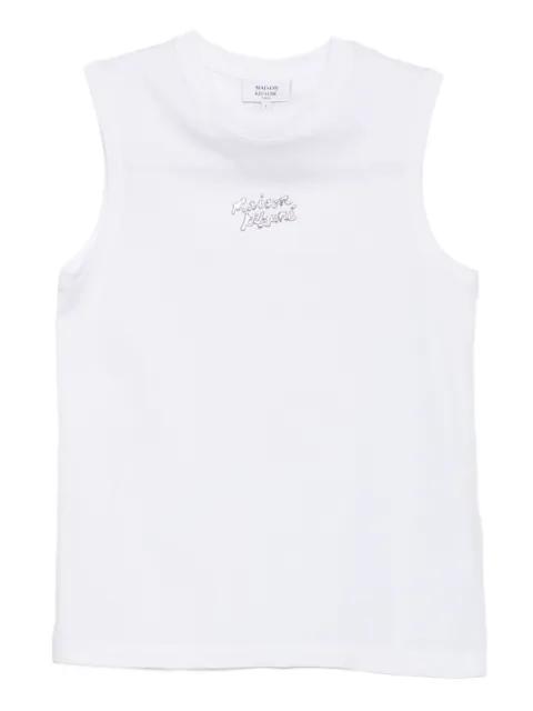 metallic tank top by MAISON KITSUNE