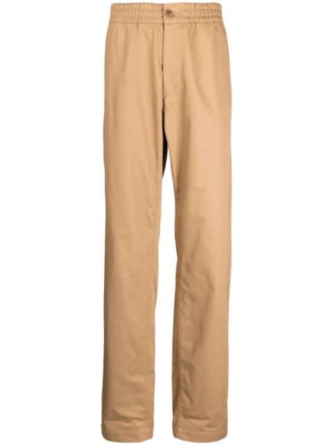 mid-rise straight-leg trousers by MAISON KITSUNE