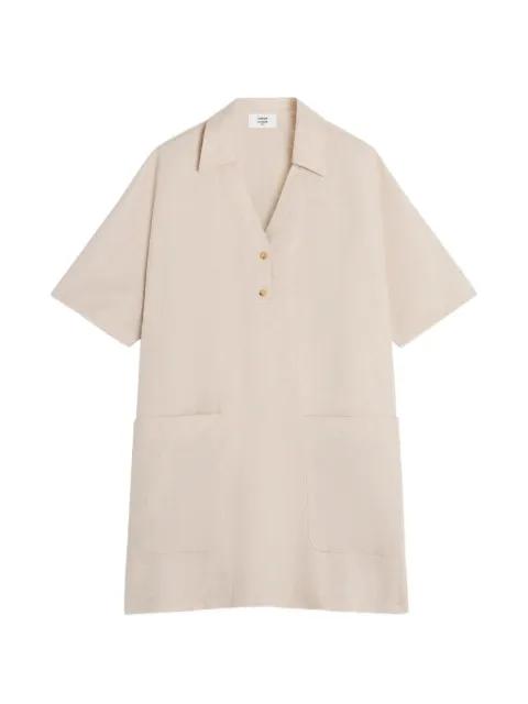 mini short-sleeve pocket-detail dress by MAISON KITSUNE