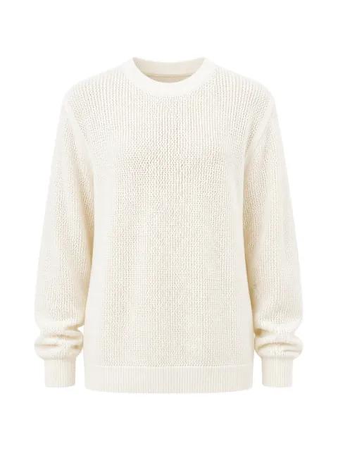 open-knit crew-neck sweater by MAISON KITSUNE