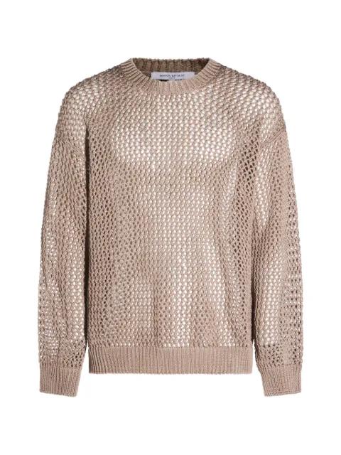 open-knit jumper by MAISON KITSUNE