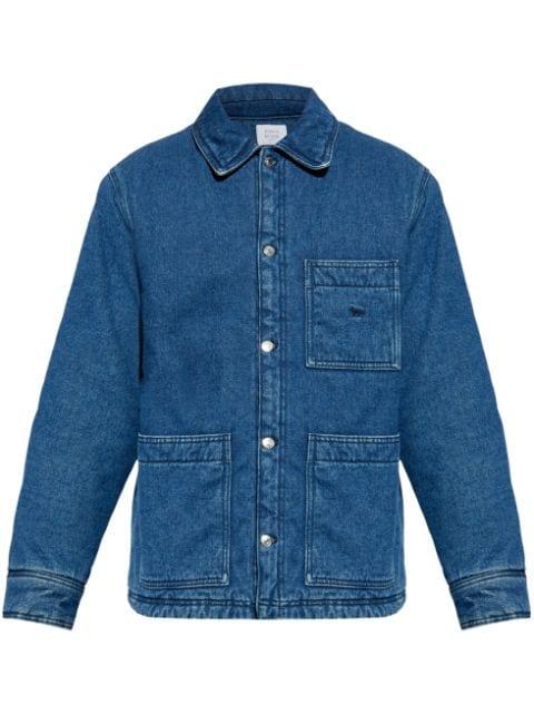 padded workwear denim jacket by MAISON KITSUNE