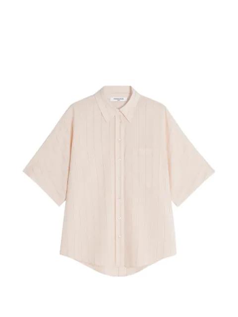 pinstripe short-sleeve shirt by MAISON KITSUNE