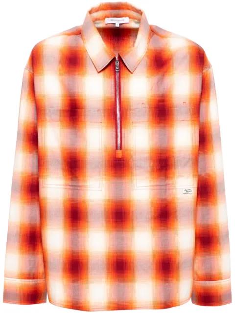 plaid-check shirt by MAISON KITSUNE