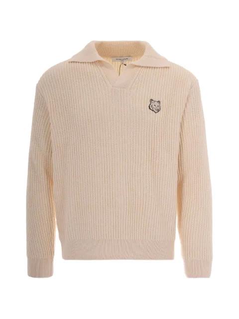 polo-collar sweater by MAISON KITSUNE