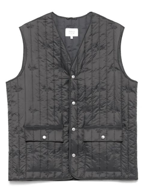 quilted gilet by MAISON KITSUNE