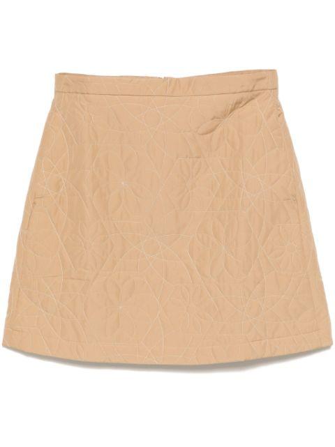 quilted mini skirt by MAISON KITSUNE