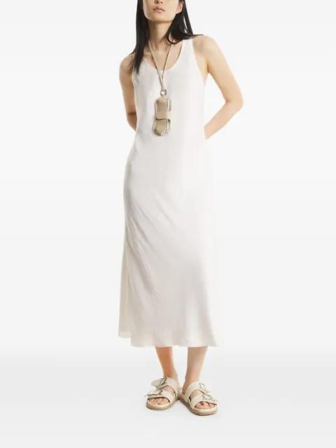 racer-back crinkled dress by MAISON KITSUNE