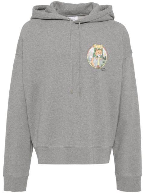 rambling fox oversized hoodie by MAISON KITSUNE