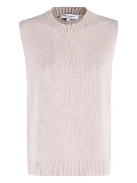 sleeveless knitted vest by MAISON KITSUNE