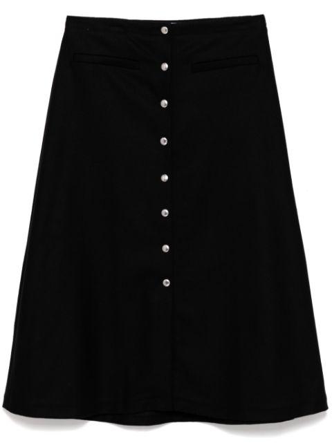 snaps midi skirt by MAISON KITSUNE