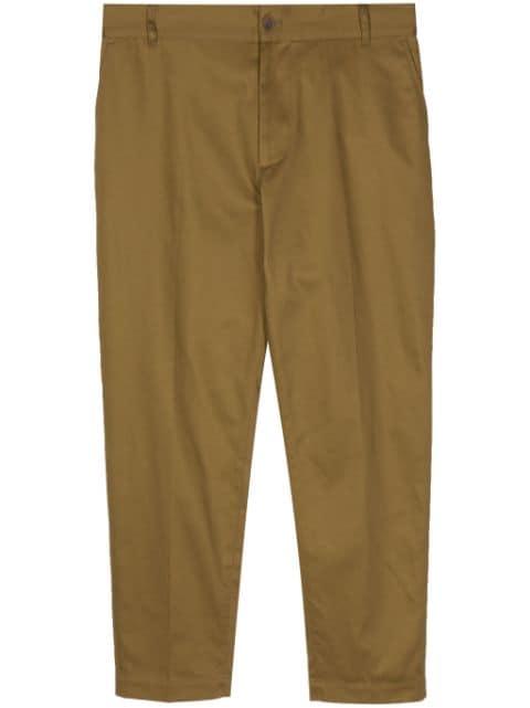 straight-leg gabardine chinos by MAISON KITSUNE