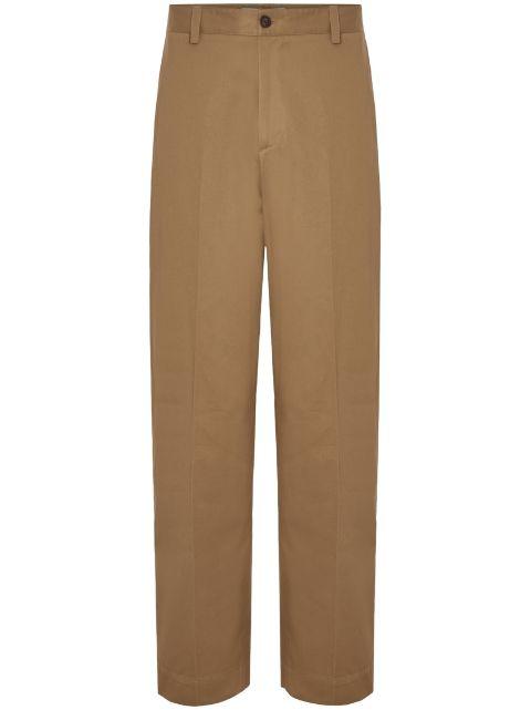 straight-leg trousers by MAISON KITSUNE