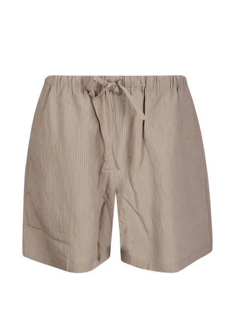 striped elasticated shorts by MAISON KITSUNE