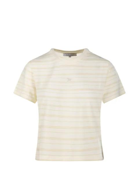 striped logo-embroidered T-shirt by MAISON KITSUNE