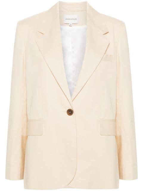 tailored cotton blazer by MAISON KITSUNE