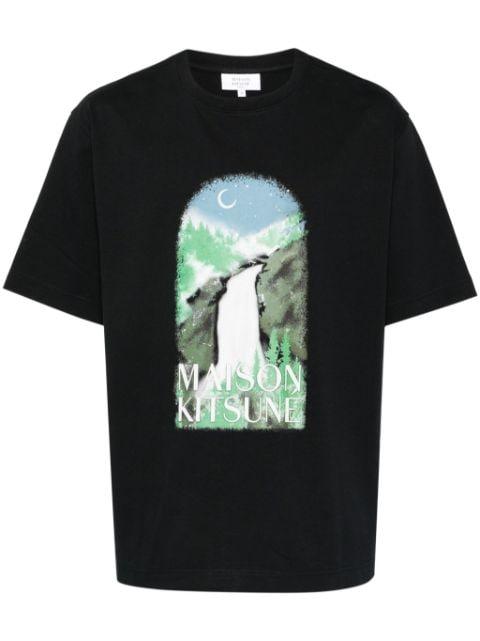 waterfall oversize T-shirt by MAISON KITSUNE