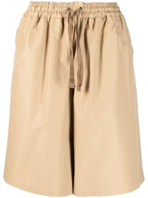 wide-leg drawstring-waist shorts by MAISON KITSUNE