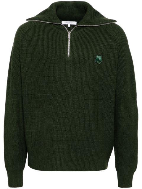 zip-collar jumper by MAISON KITSUNE