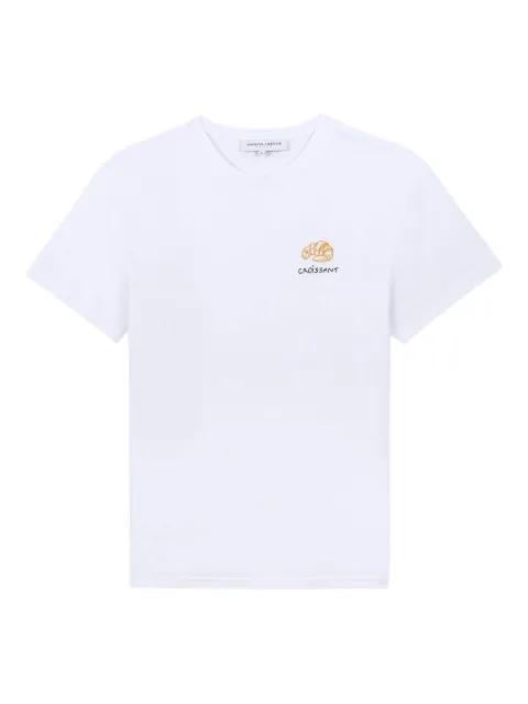 croissant-embroidered T-shirt by MAISON LABICHE