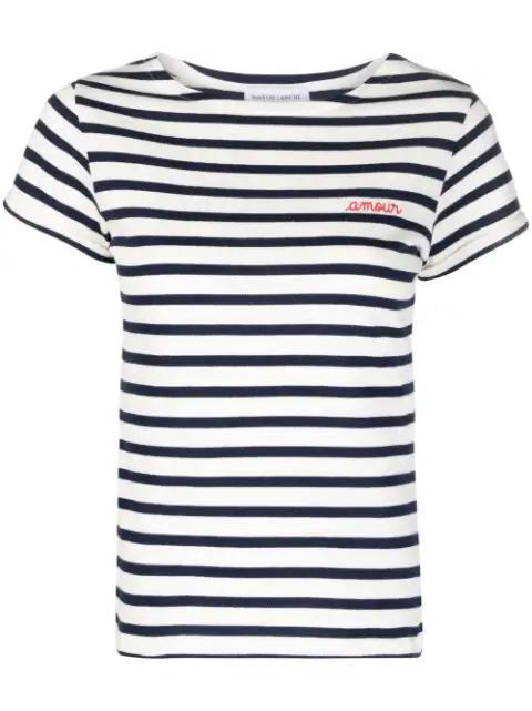 organic-cotton striped T-shirt by MAISON LABICHE