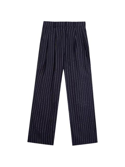 pinstripe pleated trousers by MAISON LABICHE