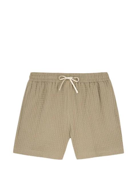 waffle-texture deck shorts by MAISON LABICHE