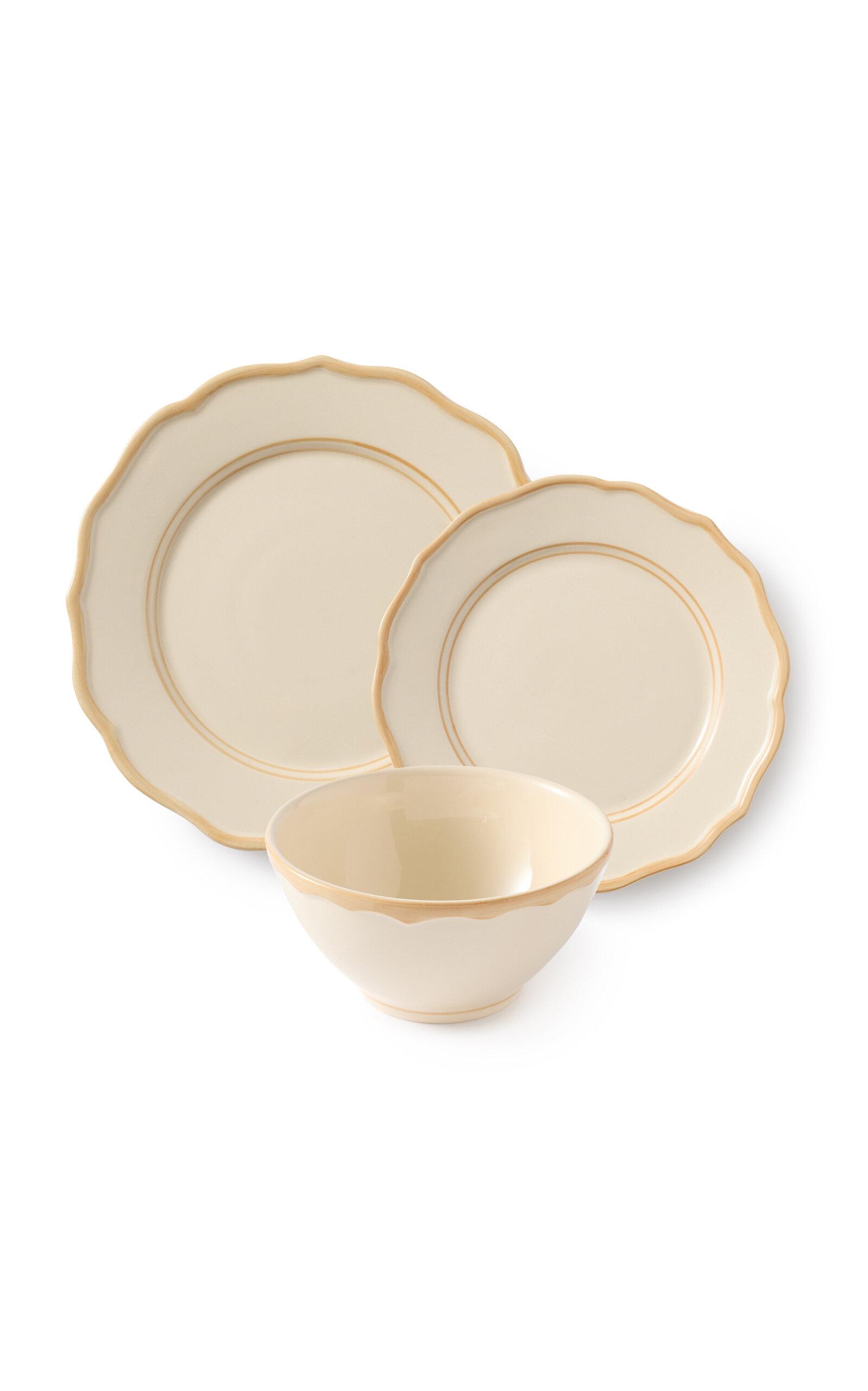Maison Madison - Colette Set-Of-Twelve Plate And Bowl Set - Off-White - Moda Operandi by MAISON MADISON