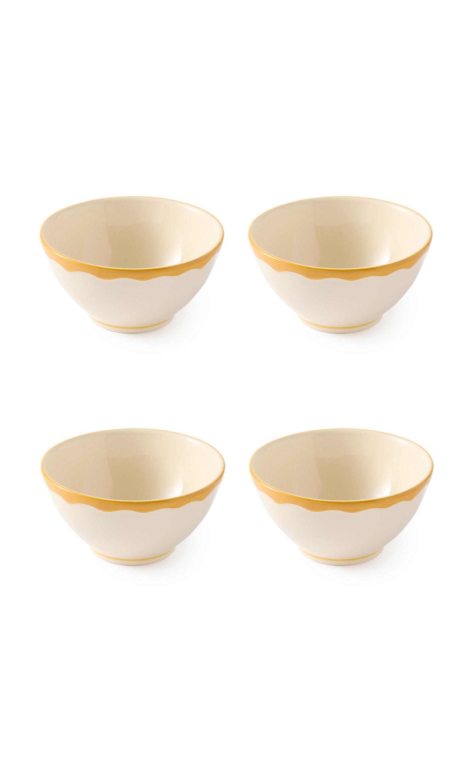 Maison Madison - Set-Of-Four Giovanna Cereal Bowl - Yellow - Moda Operandi by MAISON MADISON