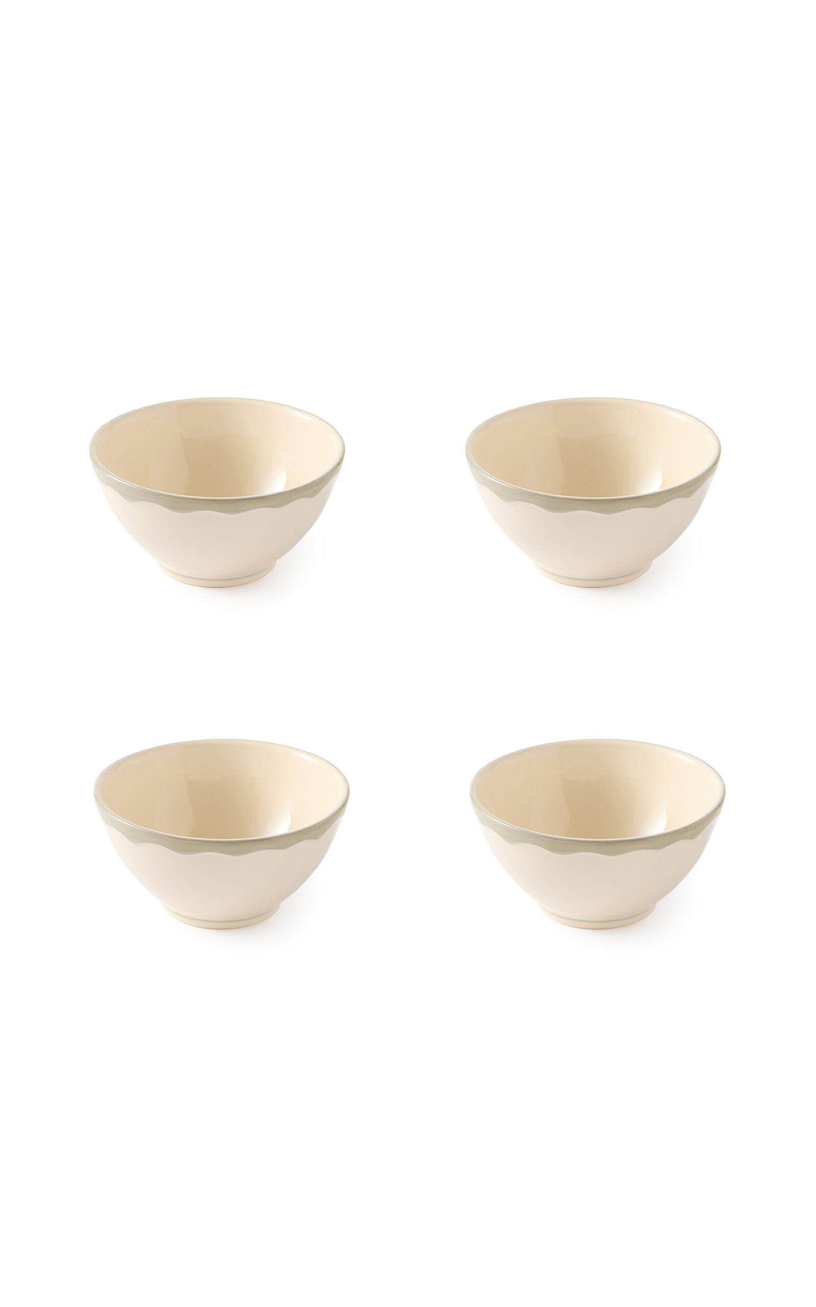 Maison Madison - Set-of-Four Sylvia Cereal Bowls - Grey - Moda Operandi by MAISON MADISON