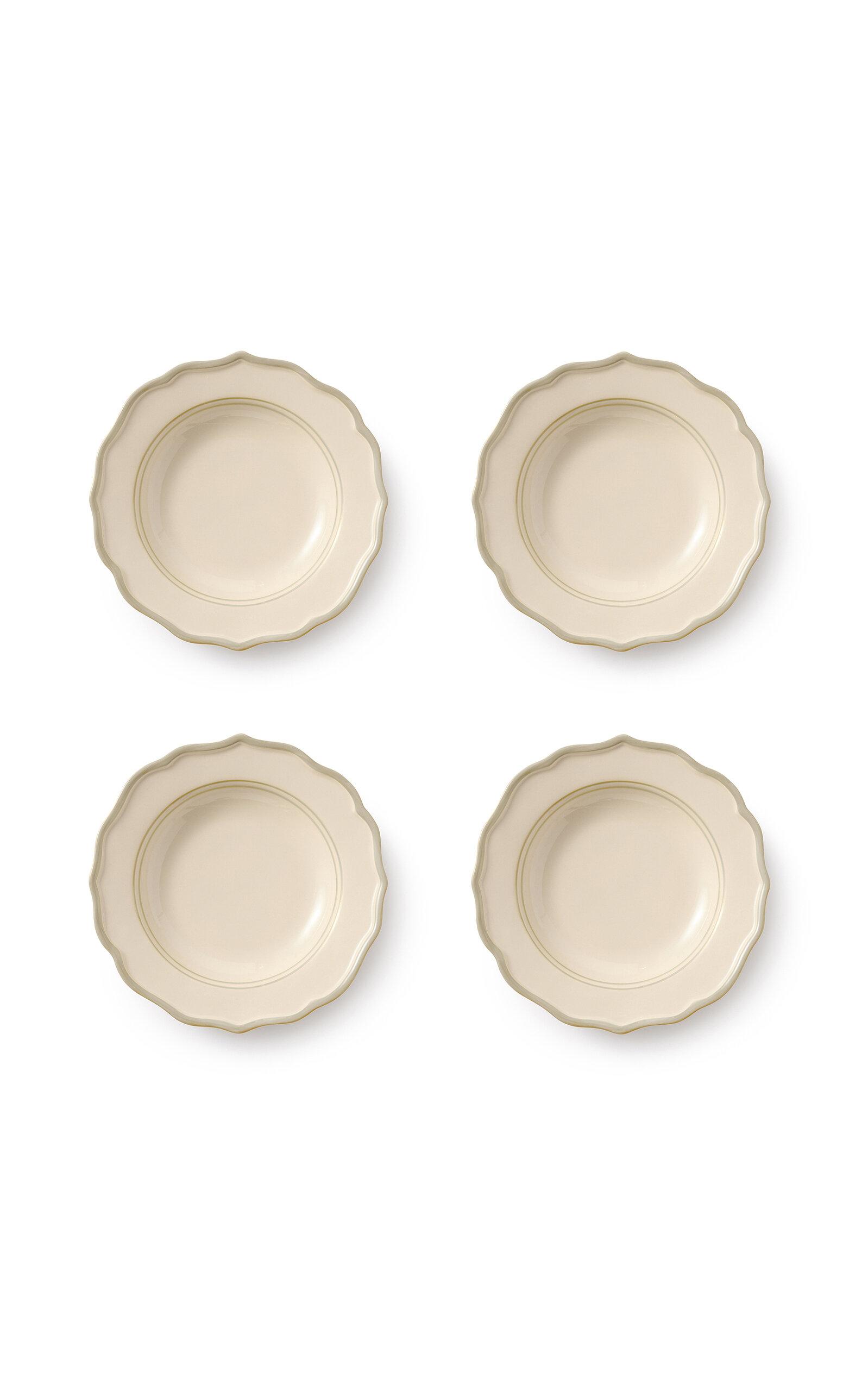 Maison Madison - Set-of-Four Sylvia Pasta Bowls - Grey - Moda Operandi by MAISON MADISON