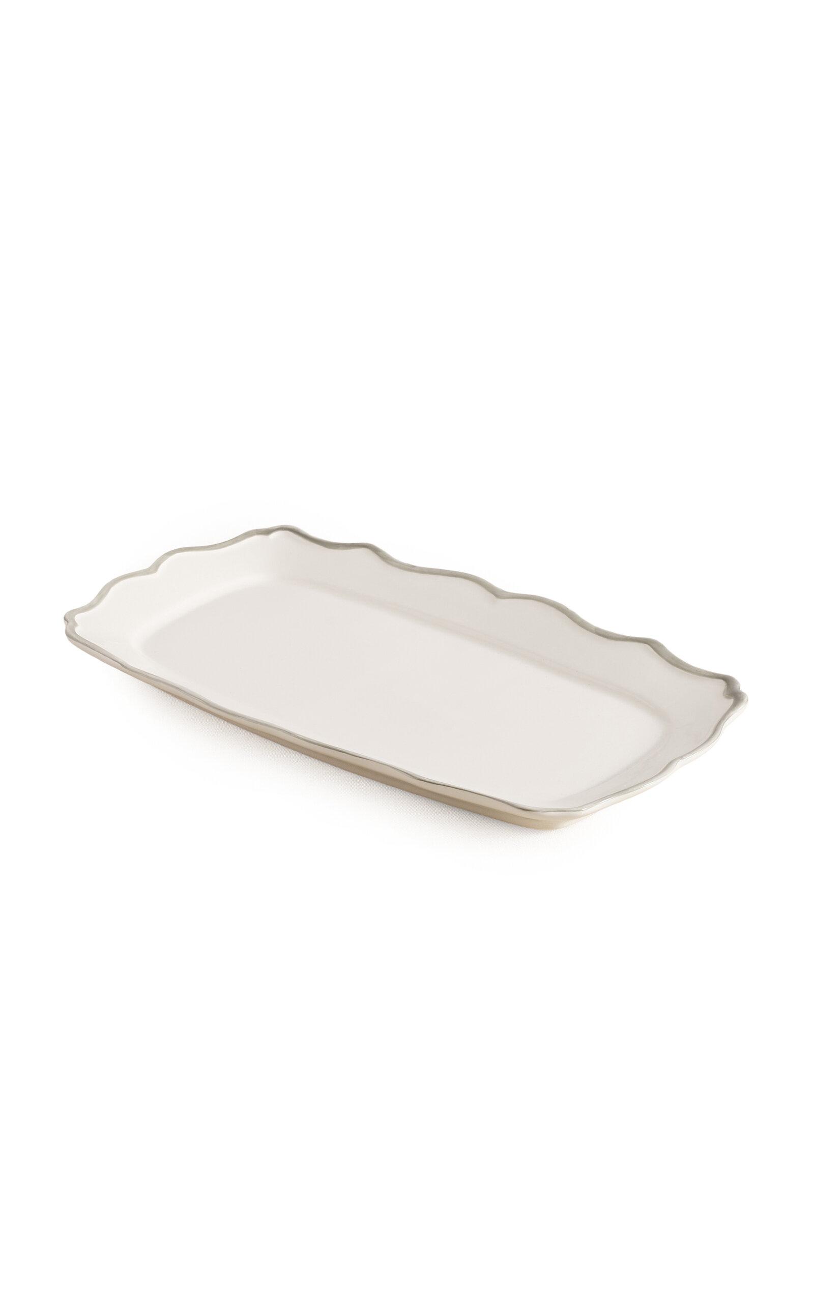Maison Madison - Sylvia Rectangular Tray - Grey - Moda Operandi by MAISON MADISON