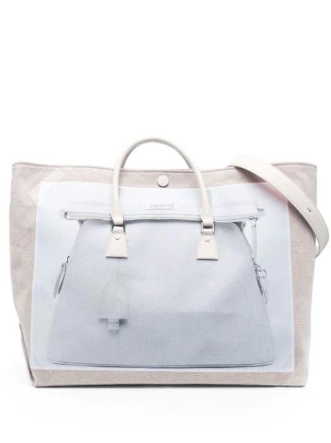 5AC trompe-l'oeil tote bag by MAISON MARGIELA