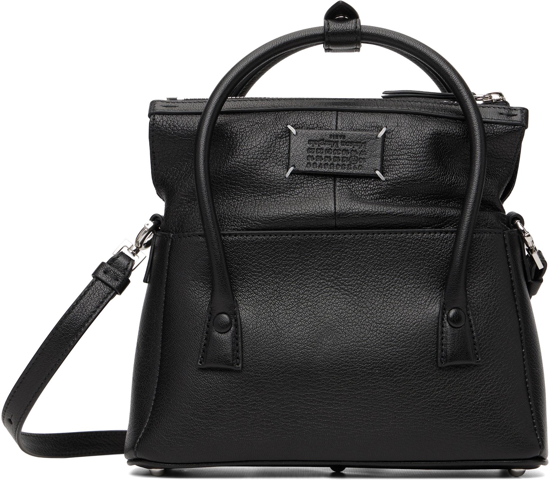 Black 5AC East West Small Hand Bag by MAISON MARGIELA