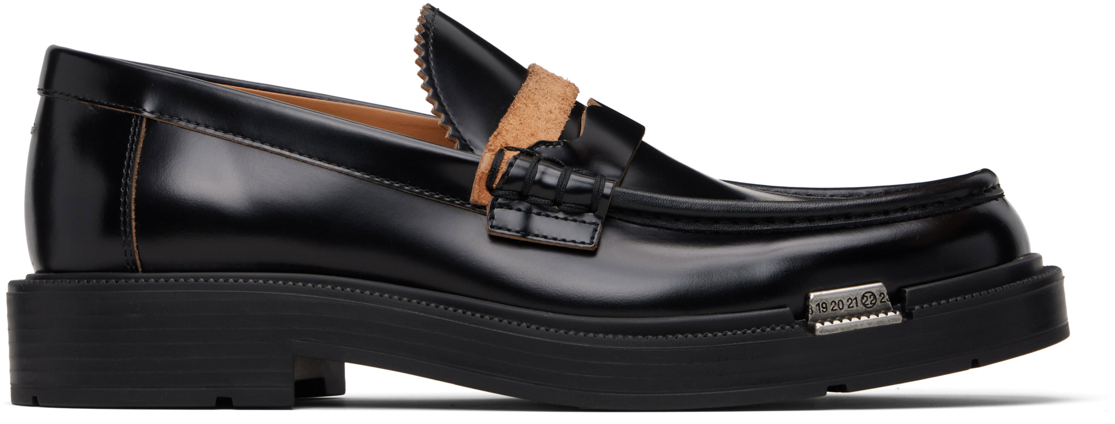 Black Décortiqué Loafers by MAISON MARGIELA