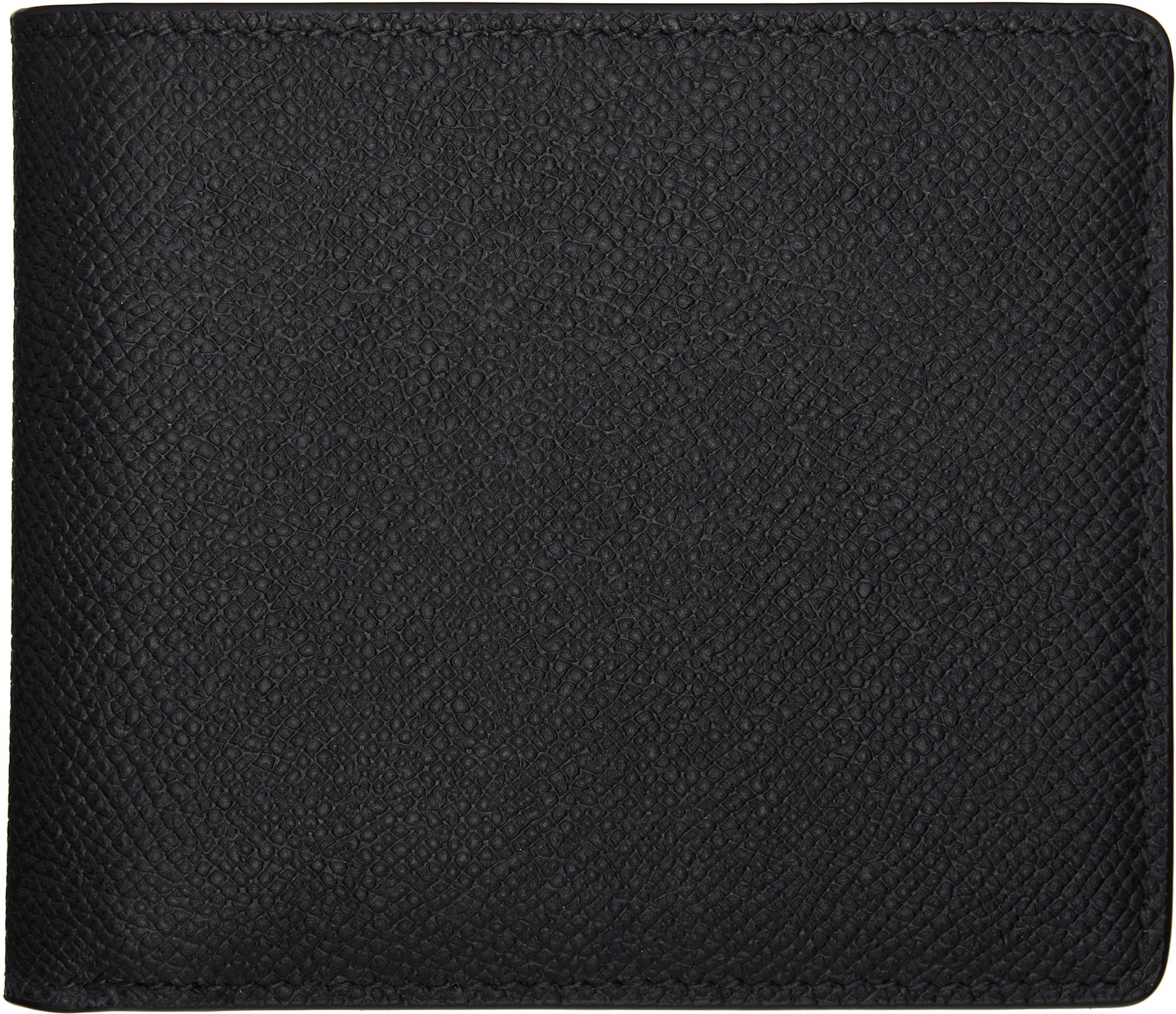 Black Four Stitches Wallet by MAISON MARGIELA
