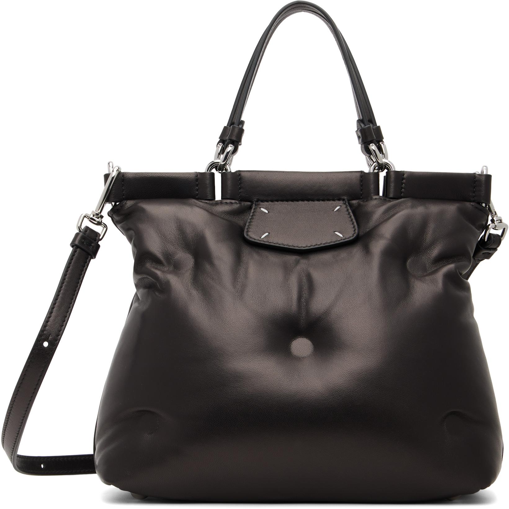 Black Glam Slam Shopping Small Bag by MAISON MARGIELA