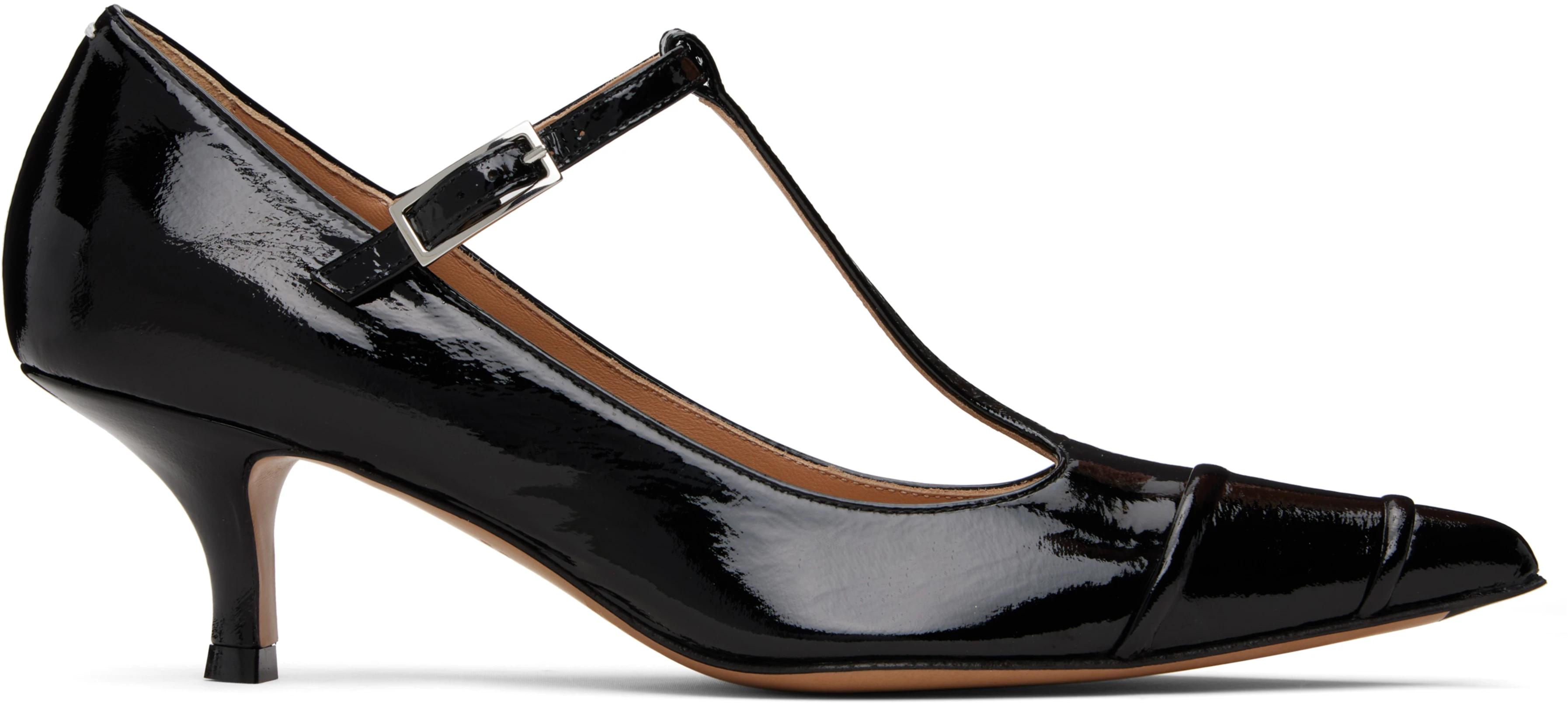 Black Kinkies T-Bar Heels by MAISON MARGIELA