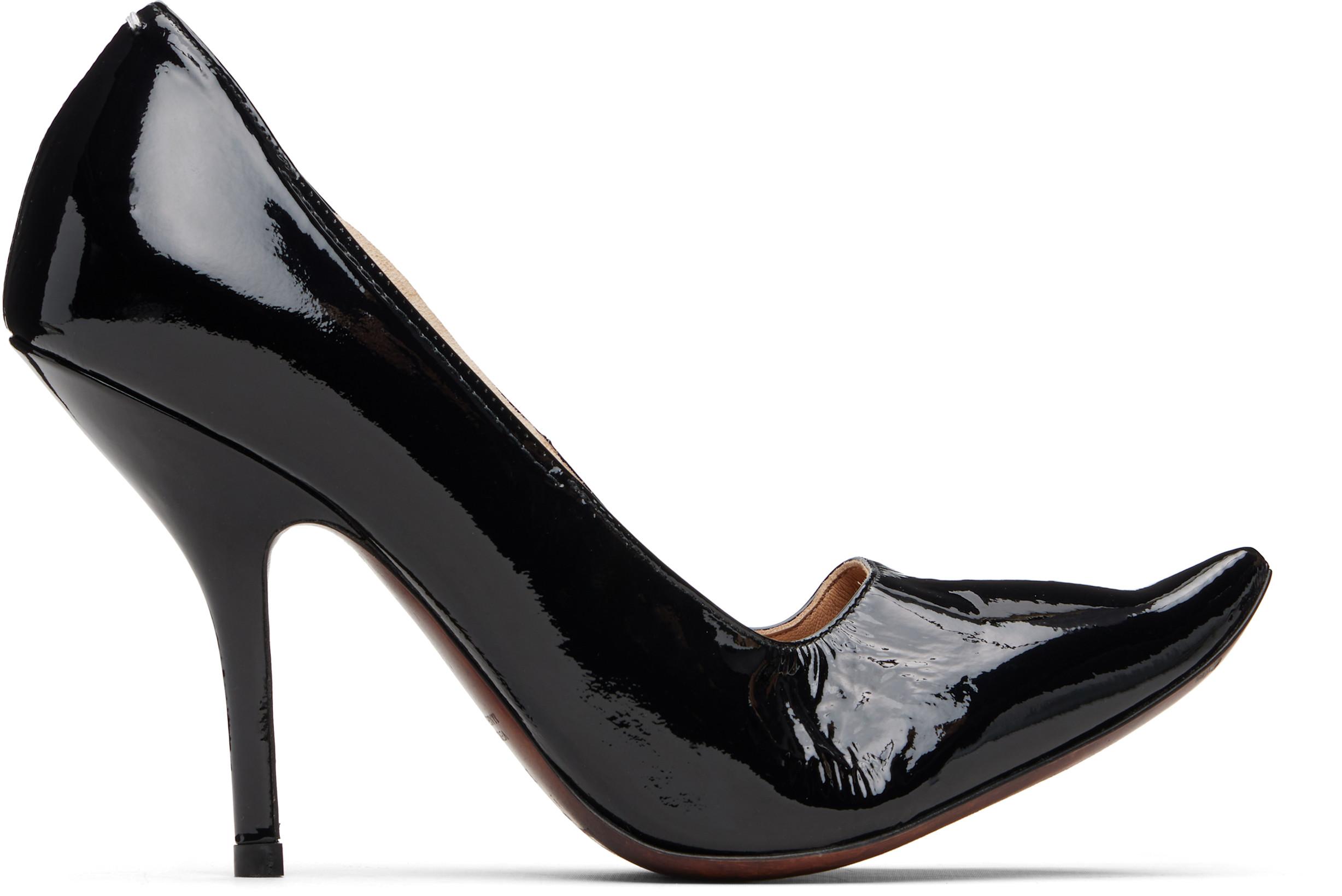 Black Loved To Death Heels by MAISON MARGIELA