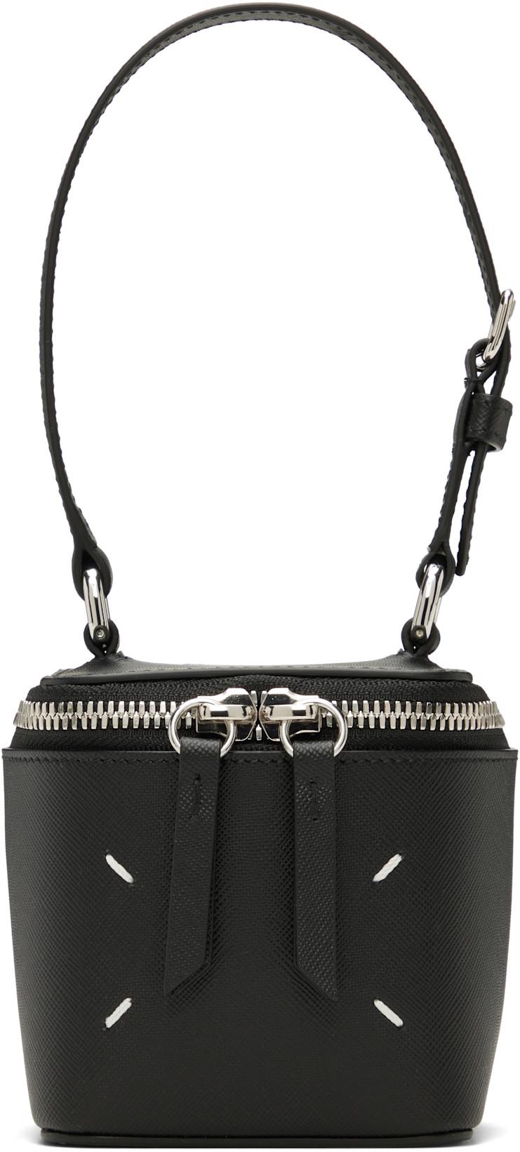 Black Mini Box Bag by MAISON MARGIELA
