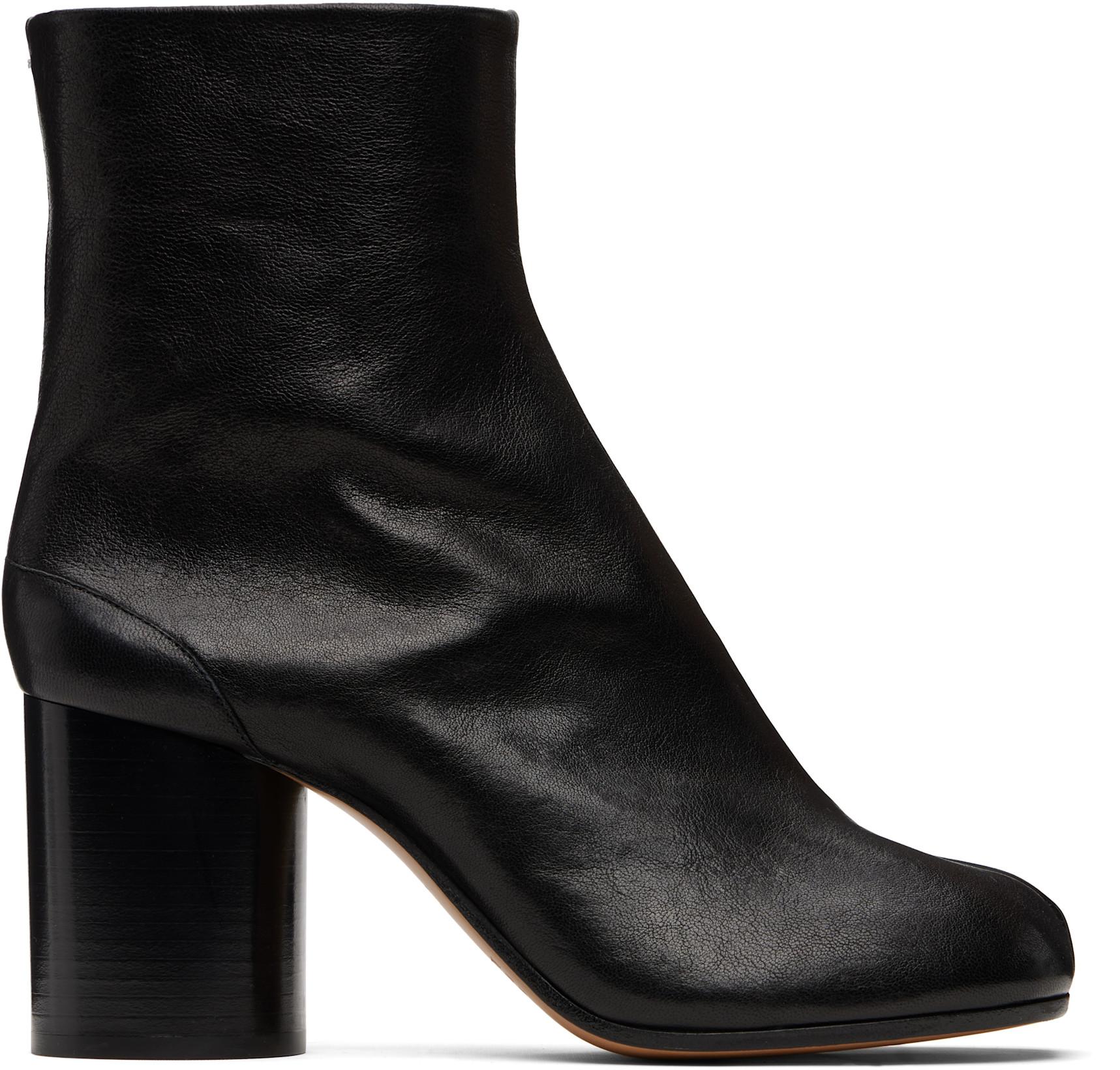 Black Tabi Ankle Boots by MAISON MARGIELA