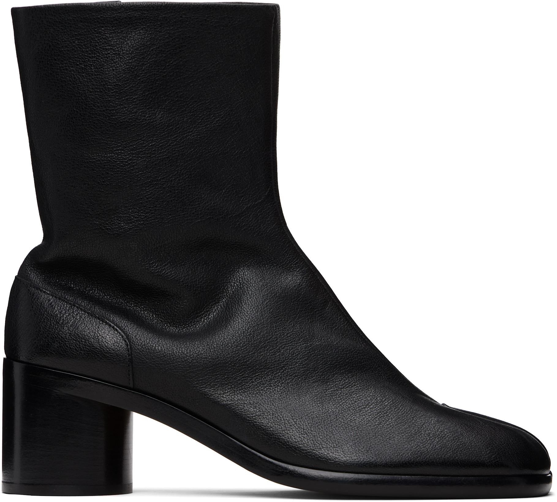 Black Tabi Ankle Boots by MAISON MARGIELA