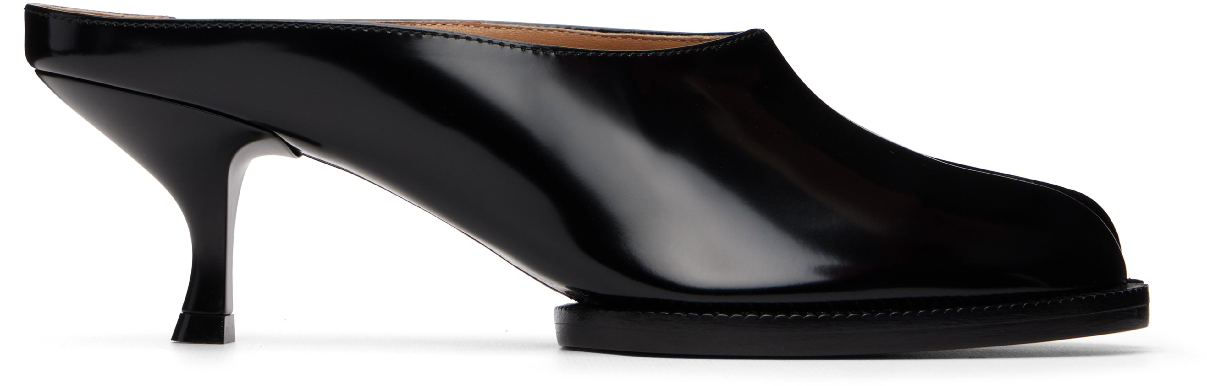 Black Tabi City Evening Mule Heels by MAISON MARGIELA