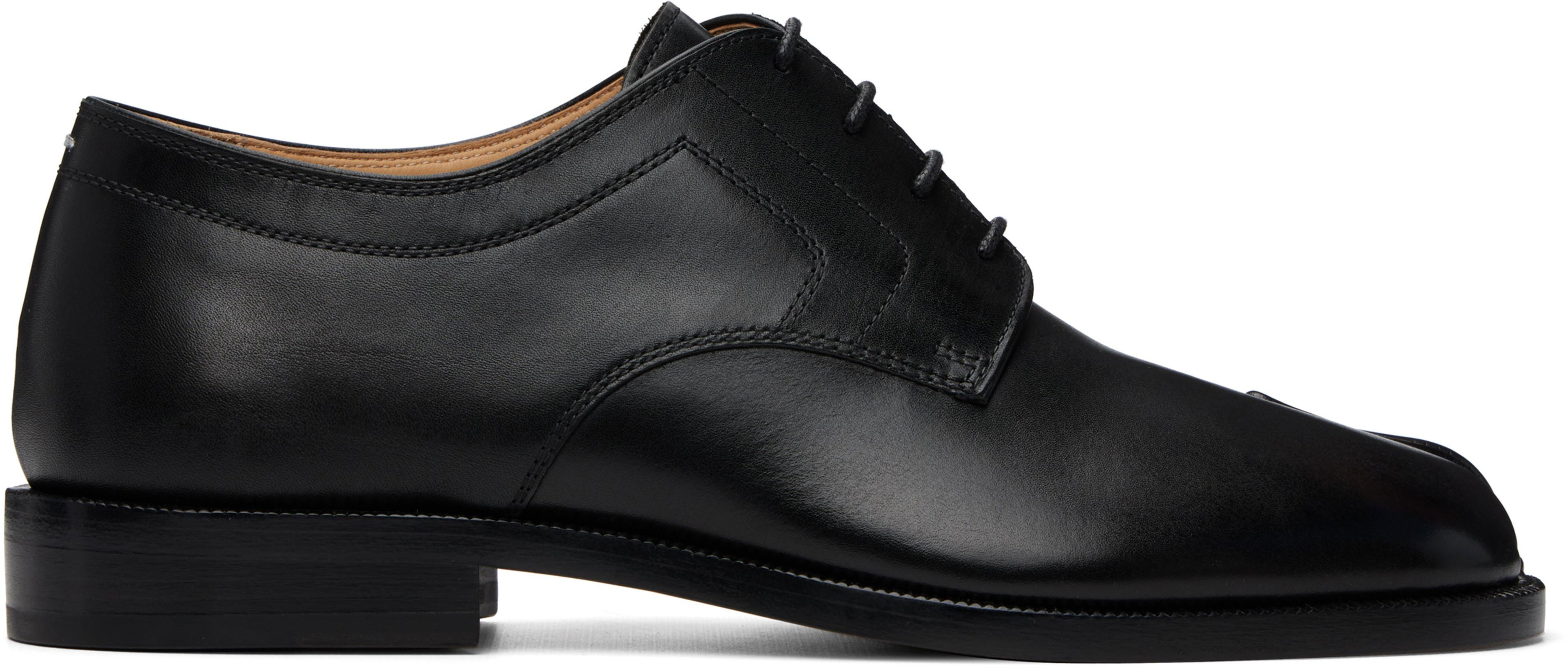 Black Tabi City Lace-Up Derbys by MAISON MARGIELA