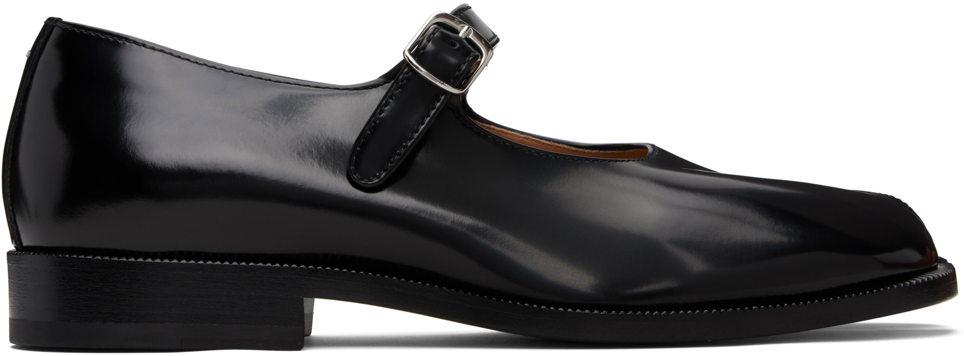 Black Tabi City Mary-Jane Loafers by MAISON MARGIELA