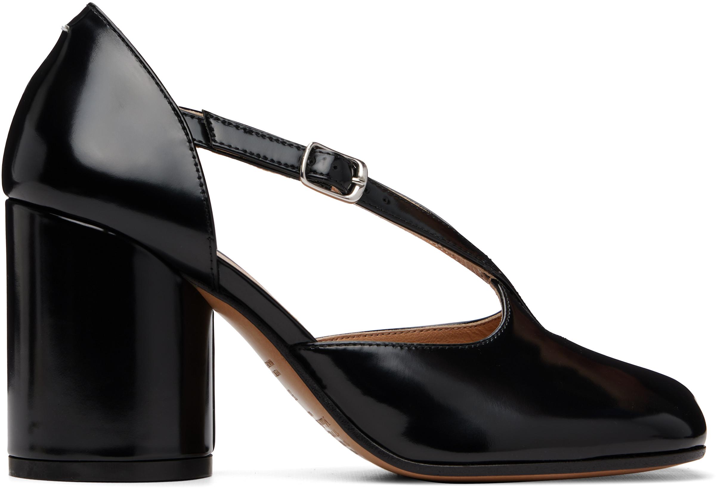 Black Tabi Décolleté Heels by MAISON MARGIELA