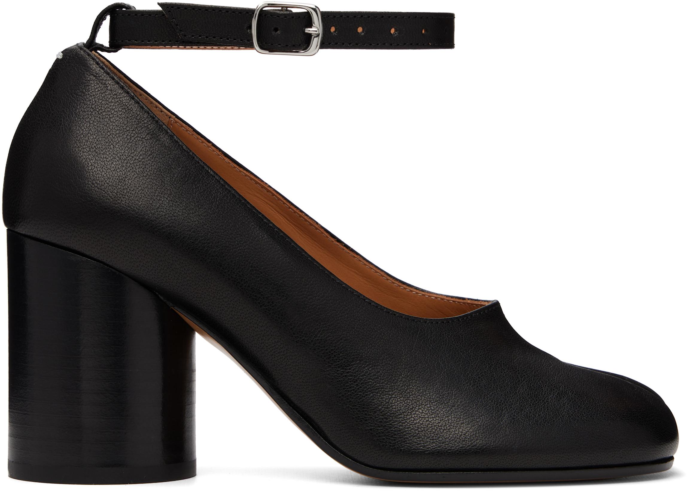 Black Tabi Heels by MAISON MARGIELA