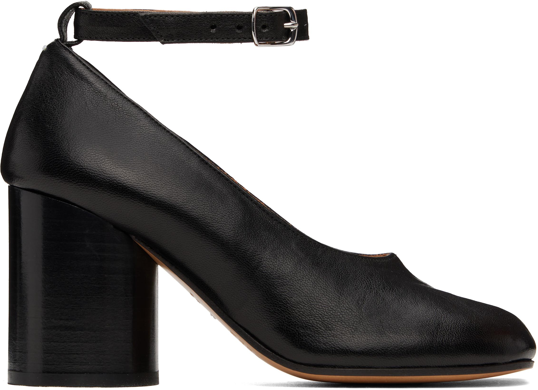 Black Tabi Heels by MAISON MARGIELA