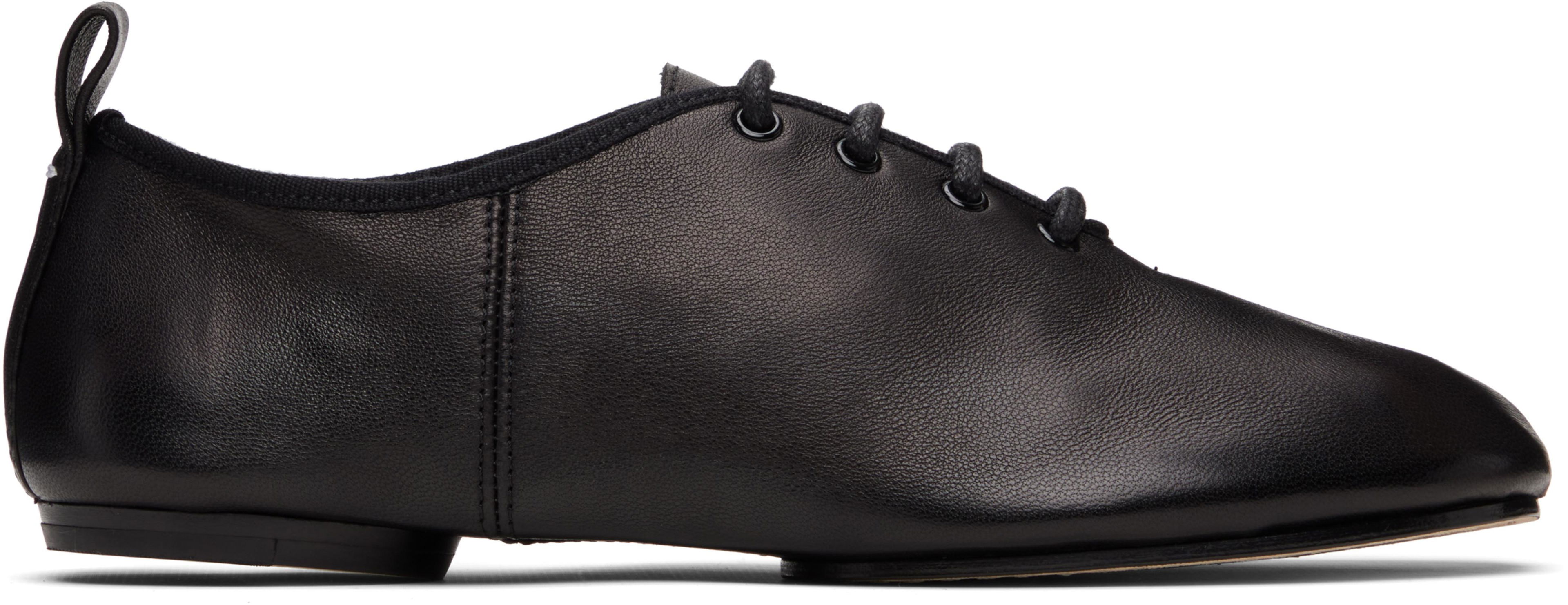 Black Tabi Jazz Lace-Up Derbys by MAISON MARGIELA