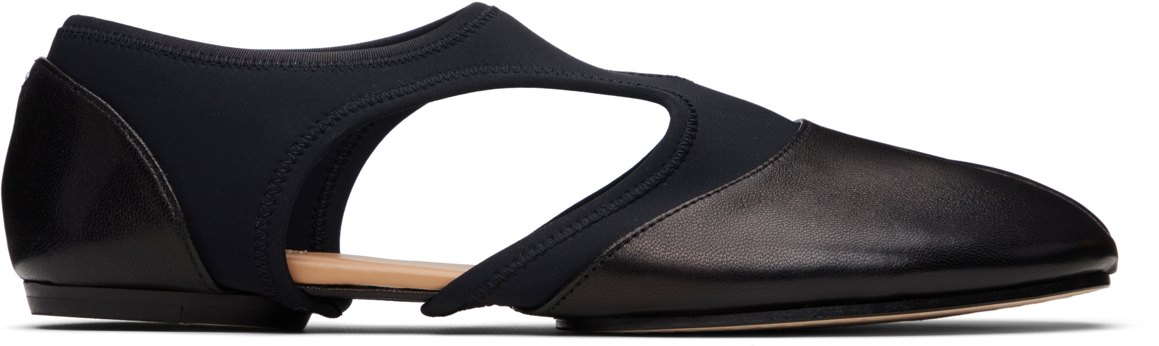 Black Tabi Jazz Loafers by MAISON MARGIELA